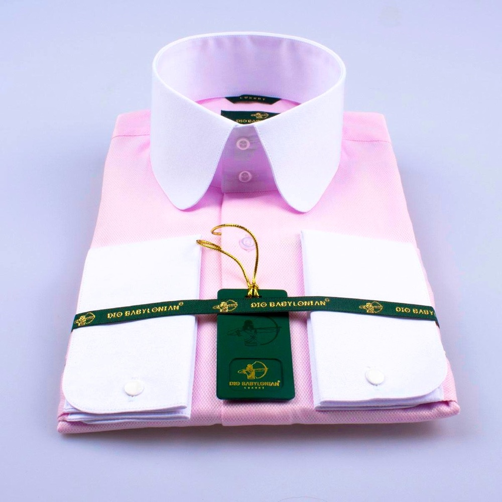 Contrast Collar Dress Shirt - New